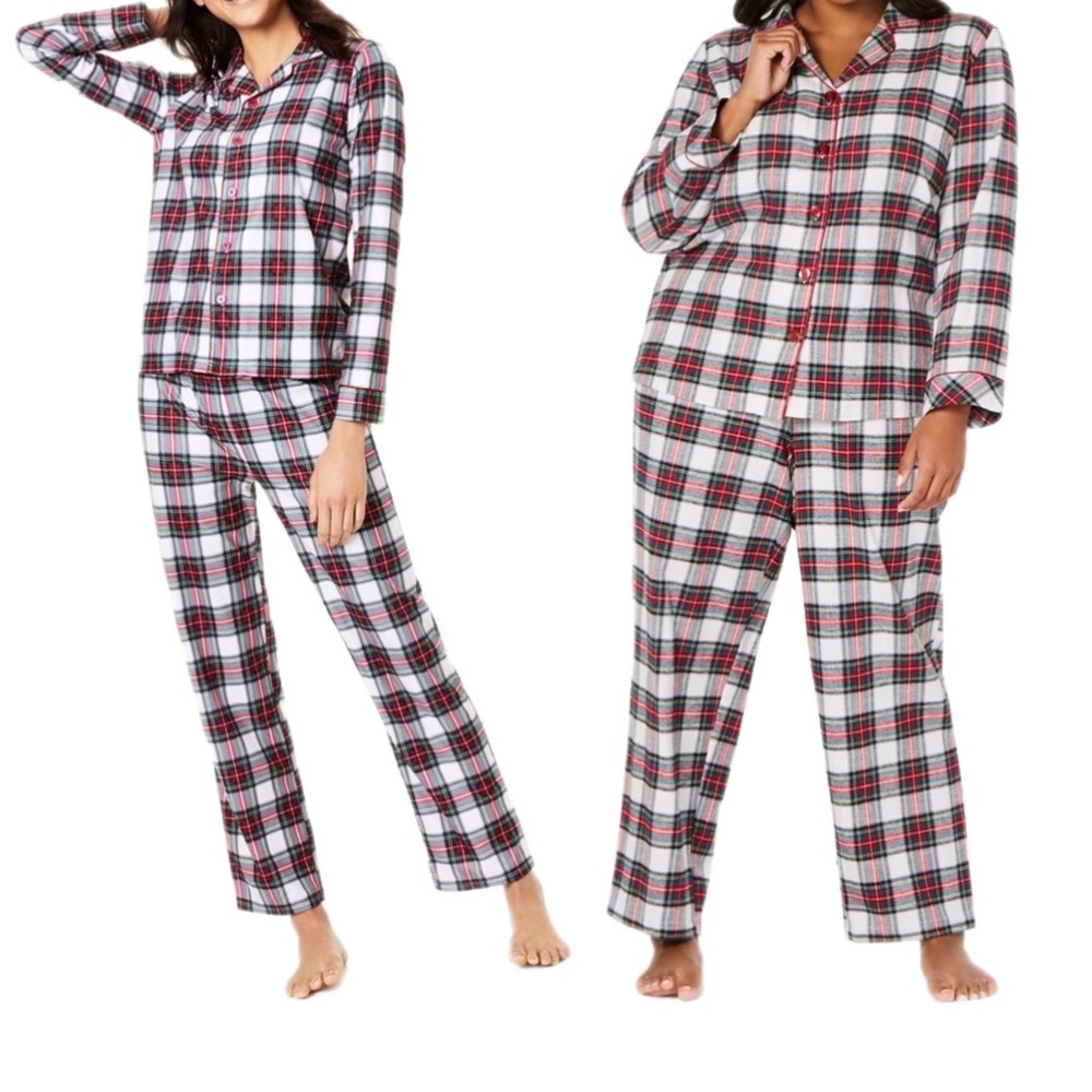 Family Matching Women's Stewart Plaid Pajama Set NWT!